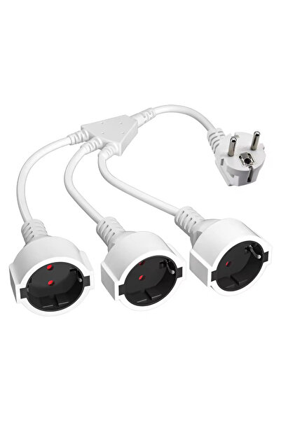 Choice1 250V EU FH-03 EU Power Extension Cord,Extension Line,1 to 2/3 Electri...