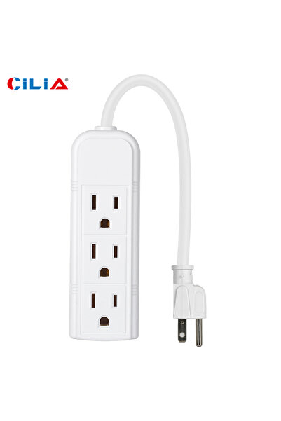 Choice1 US Plug 3P dark blue White/Black, US Plug, 3 in 1 Power Socket, 3Pron...