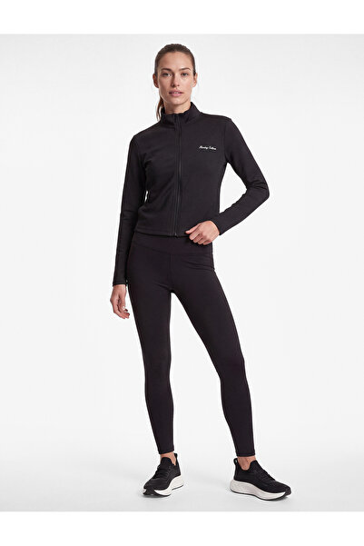 Koton Slim Fit Crew Neck Long Sleeve Crop Sports T-Shirt