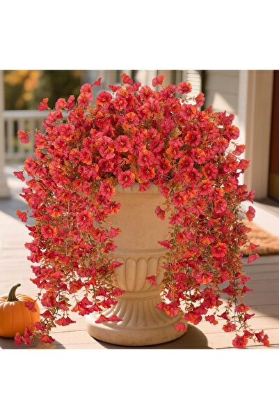 Choice 2 pcs plum 1/2Pcs Artificial Flowers Vine Morning Glory Wedding Bridal...