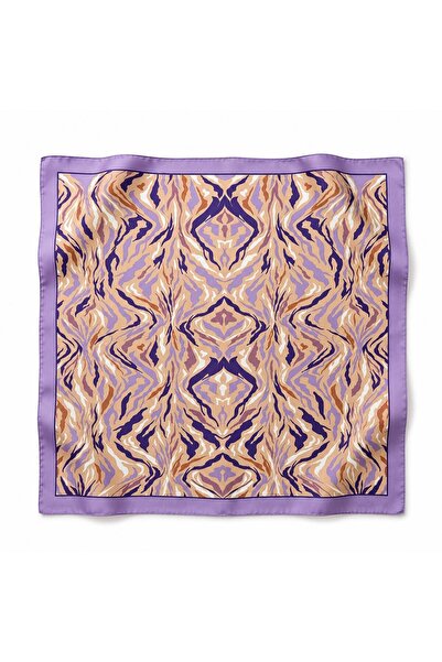 Axesoire 13737 Lila Saten Bandana Fular 50x50 cm