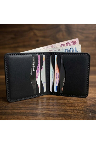ParlaLeather Elegand Kişiye Özel Hakiki Gerçek Deri Minimal Erkek Cüzdan