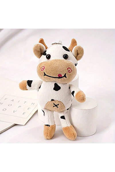 Choice 15cm Black 15cm Cute Milk Cow Plush Toy Animal Stuffed Doll Keyring Fe...