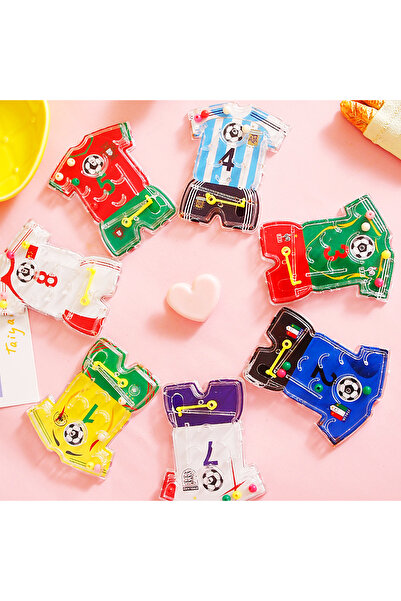 Choice 10pcs 10/20pcs/Bag Soccer Themed Pinball Maze Toys Team Uniform Finger...