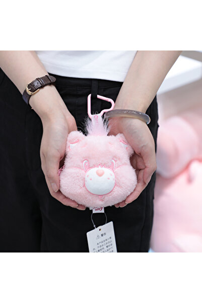 Choice3 Pink Happy Bear Care Bears 12cm Plush Coin Purse Cute Cartoon Doll Ea...
