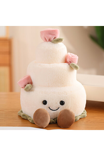 Choice see choose option 32cm white wedding Kawaii Cartoon Hot Cake Plush Dol...