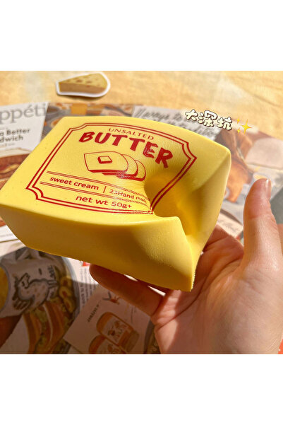 Choice1 milk brick 1pc Simulated Squeeze Butter Stress-relieving-toys Squishy...