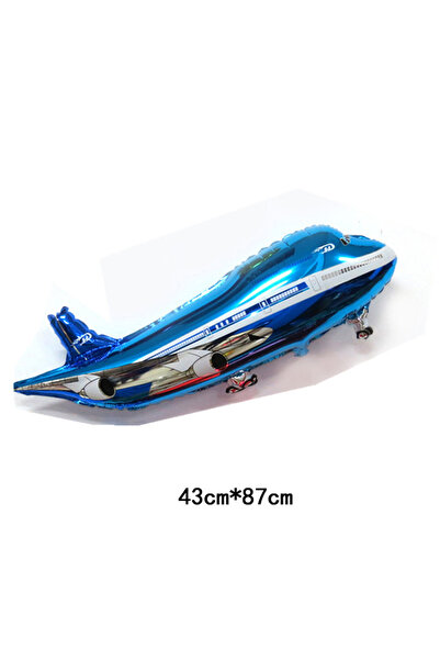 Choice 43x87cm Blue Aircraft Red Blue Aircraft Aluminum Foil Balloon Kids Toy...