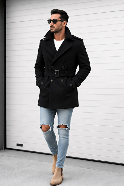 Delpino Men's Italian Cut Stamp Coat