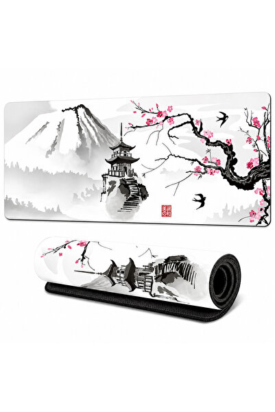 Mcstorey Geniş Oyuncu Mouse Pad - 90x40 cm,3mm Premium Dikişli Kenar Minimali...
