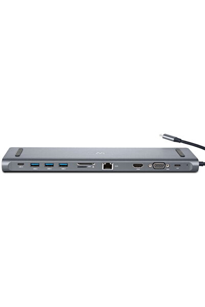 Maclean Statie de andocare HUB Type-C 11in1 USB-C MCTV-850, argintiu