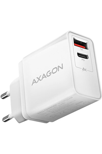 Axagon Incarcator retea ACU-PQ22W, Quick Charge 3.0, 3A, 22W putere totala, Alb
