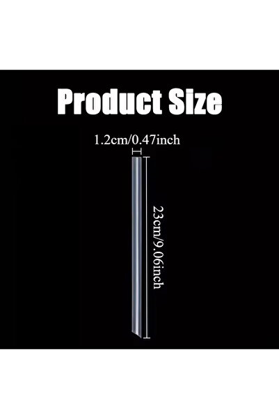 Choice 50PCS 23x1.2cm 50/100PCS Disposable Transparent Straw Plastic Straw Mi...