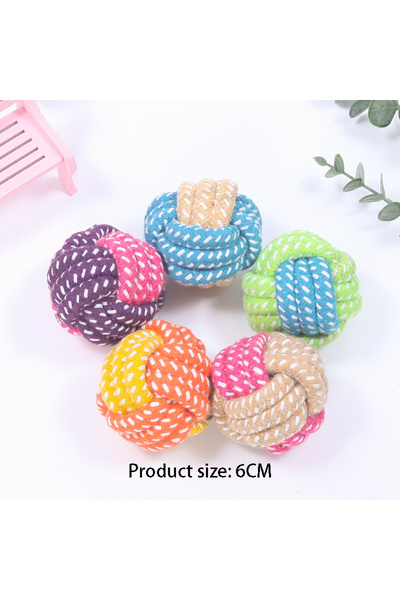 Choice 1Pc Random Color style A Interactive Cotton Rope Mini Dog Toys Ball fo...