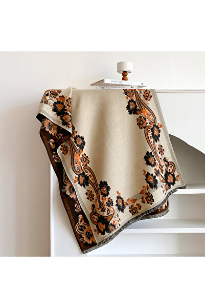 Choice Beige 2025 New Fashion Cashmere Women Paisley Print Double-sided Scarf...