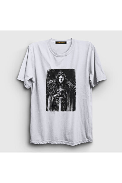 Presmono Unisex bela serija Jon Snow Igra prestola T-shirt 359933tt