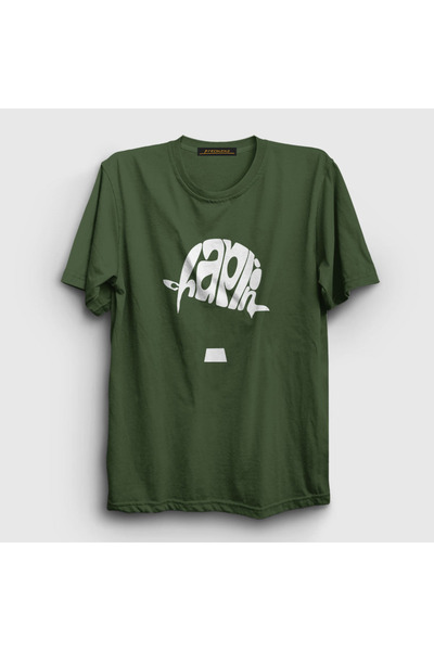 Presmono Unisex kaki šešir Čarli Čaplin T-shirt 155156tt