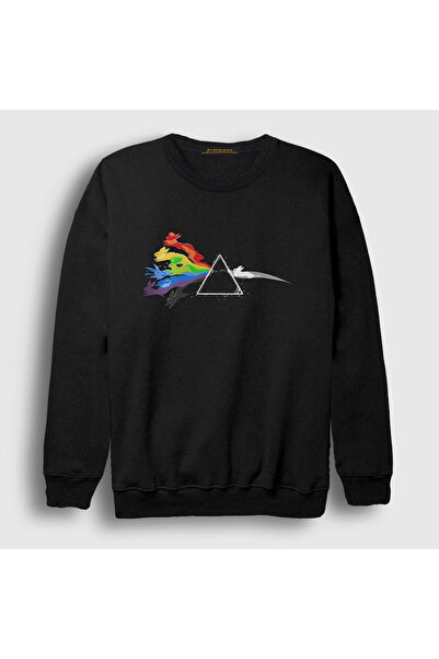 Presmono Unisex Black Pink Floyd Rabbit Sweatshirt - 76783tt
