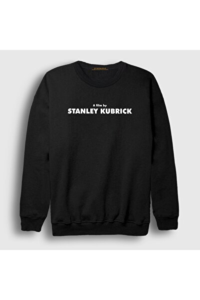 Presmono Unisex Black Film by Kubrick Cinema Director Sweatshirt 611416Tt