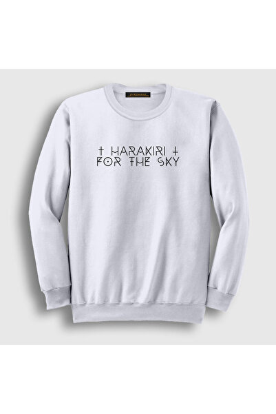Presmono Unisex bela majica sa Harakiri logotipom za nebo 148343tt