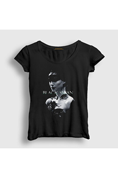 Presmono Women's Black Nina V2 Black Swan Ballet Ballerina T-Shirt 550573Tt