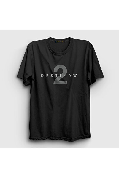Presmono Unisex Black Logo Game Destiny 2 T-Shirt 554708Tt