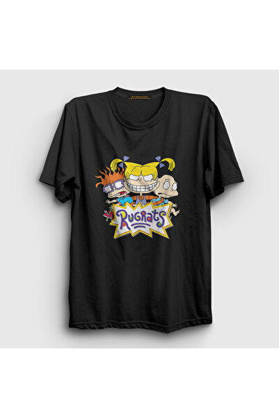 Presmono Unisex Black Chuckie Angelica Tommy Rugrats T-Shirt 558557Tt
