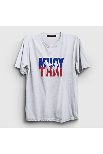 Presmono Unisex White MMA UFC Muay Thai T-Shirt - 454850 TT