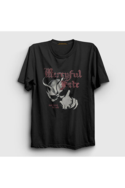 Presmono Unisex crna Oath Mercyful Fate T-shirt 550623tt