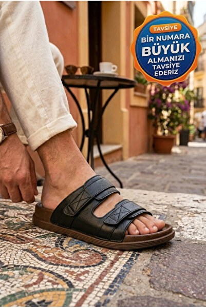Relaxa Erkek Terlik, Yumuşak, Günlük Terlik, Ev Dışarı Terlik, Rahat Taban