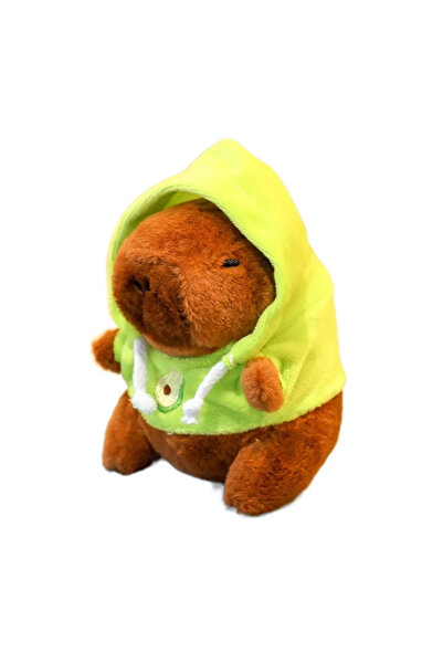 Choice5 Green-Hoodie Cute Small Size Capybara Plush Toy With Wings Hoodie Sim...
