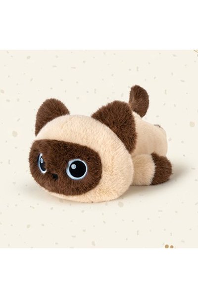 Choice 25cm B 25cm Black Cat Siamese Kitten Plush Toys Cartoon Lifelike Kitte...