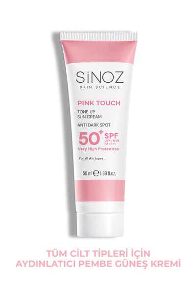SİNOZ Pink Touch SPF50+ Aydınlatıcı Pembe Yüz Güneş Kremi PA++++ Tüm Ciltler ...