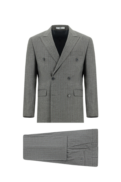 Kiğılı 6 Drop Regular Fit Standard Cut Striped Double Breasted Suit
