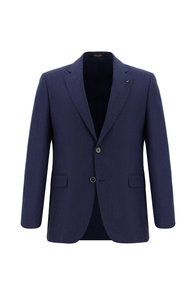 Abdullah Kiğılı 7 Drop Slim Fit Dar Kesim Klasik Keten Ceket