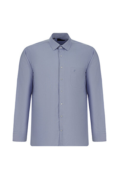 Abdullah Kiğılı Long Sleeve Regular Fit Cotton Pocketed Oxford Shirt