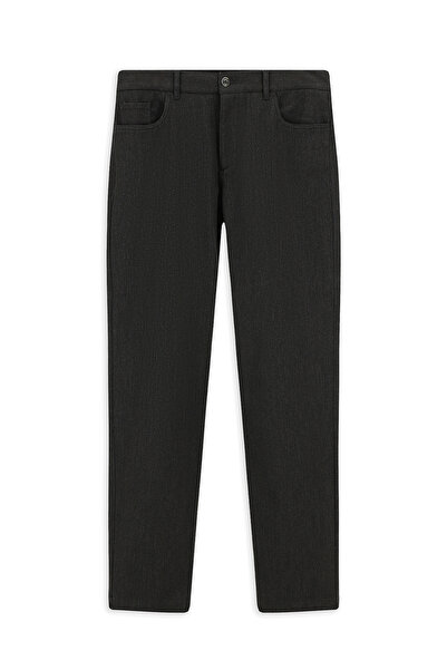 Abdullah Kiğılı Regular Fit Standard Cut Lyocell Blended Canvas / Chino Trousers