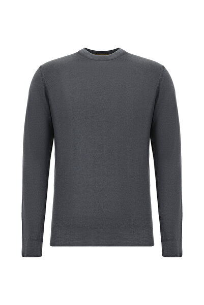 Abdullah Kiğılı Crew Neck Regular Fit Wool Italian Knitwear Sweater