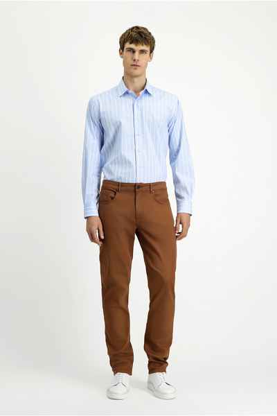 Kiğılı Regular Fit Standard Cut Lycra Canvas / Chino Trousers