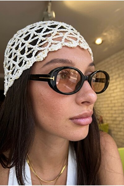 Eyesofia Pearly Cat Eye Black Framed Brown Ultra Lightweight Women's Sunglass...