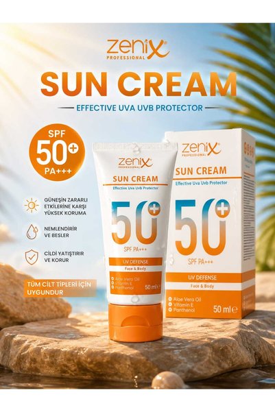 Zenix كريم واقي من الشمس للوجه 50+ SPF 50 مل - كريم واقي من الشمس