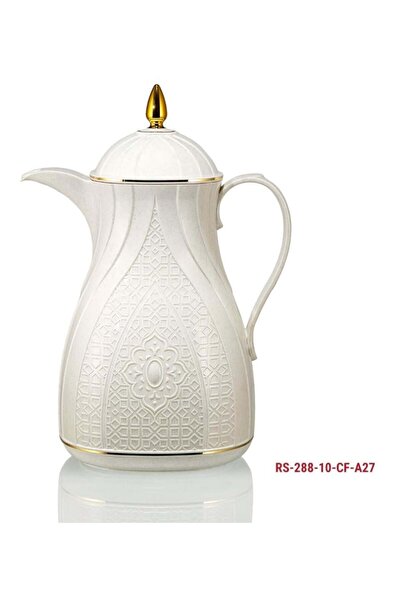 Rose Thermos Set for Coffee and Tea, 1 Liter, 2 Pieces - Islamic Geometric Pa...