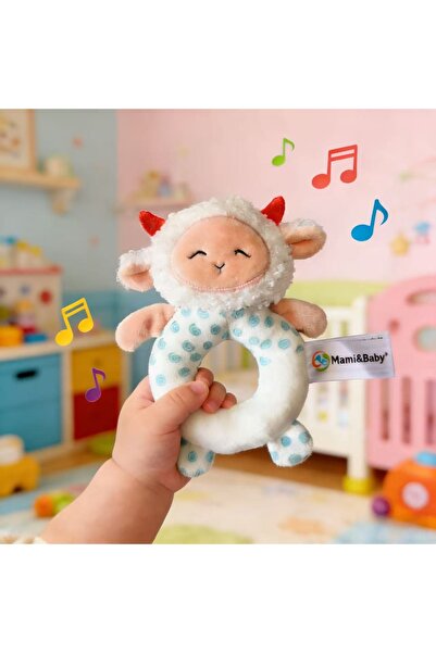 Choice1 Sheep Baby Rattle Toy 0-12 Months, Multicolor Sensory Toy, Animal-Sha...