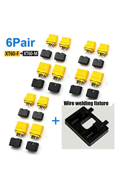 Choice 6 أزواج من موصلات XT60 مع غلاف حماية، موصلات XT60 أنثى/ذكر مع أدوات لح...