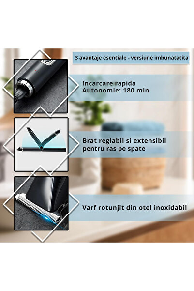 INVINCIO Set de Tuns si Barberit 6 in 1 pentru Barbati Razer