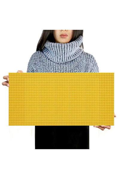 Choice8 DarkYellow 32x64 Dots Building Block Wall Panel, DIY Creative Brick B...
