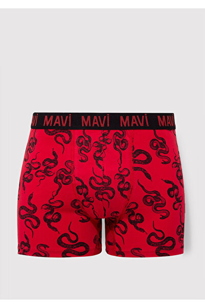 Mavi Rote Boxershorts mit Schlangenmuster 0911056 -82677
