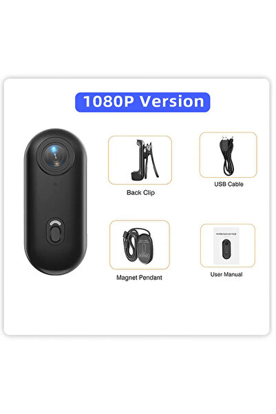 Choice3 64GB Card 1080P-Black 4K HD Motorcycle Mini Recorder Finger WIFI Acti...