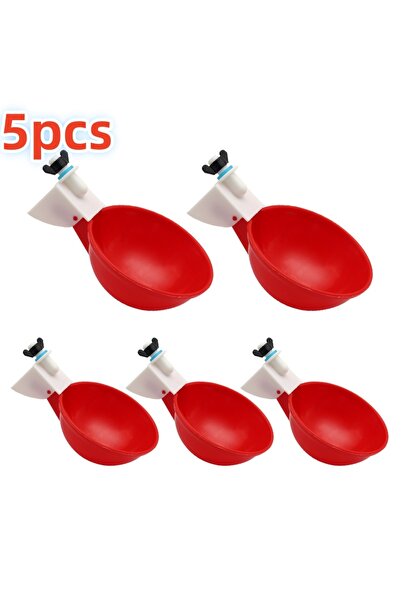 Choice 5 قطع وعاء شرب أوتوماتيكي للدجاج ومياه الشرب وموزع مياه الدواجن والسما...