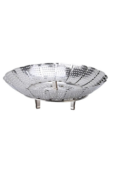 Choice1 Size s 21cm Silver Stainless Steel Retractable Folding Steamer Plate ...